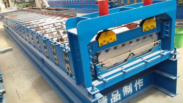الصين سي اللون الأزرق الباردة لفة تشكيل الآلات مع 3 - 6M / دقيقة سرعة المعالجة المزود